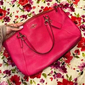 Coach Pink Leather Bag